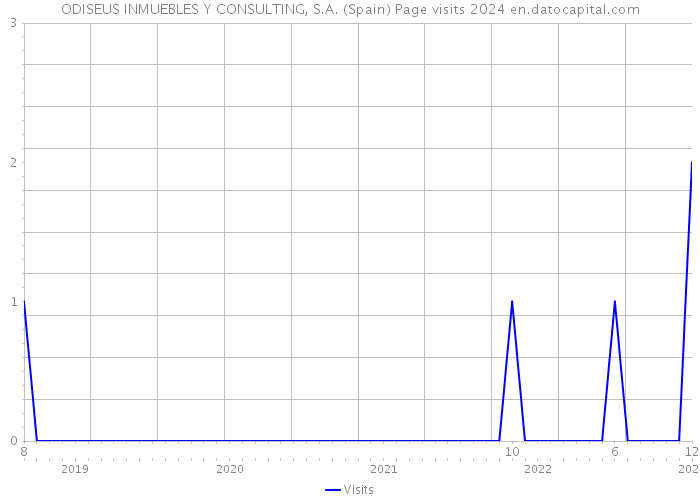 ODISEUS INMUEBLES Y CONSULTING, S.A. (Spain) Page visits 2024 