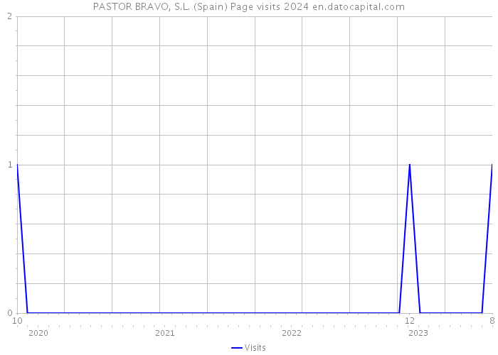 PASTOR BRAVO, S.L. (Spain) Page visits 2024 