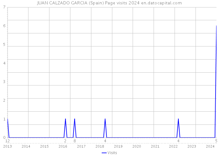 JUAN CALZADO GARCIA (Spain) Page visits 2024 