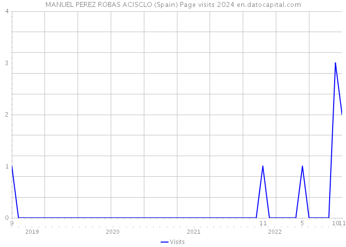 MANUEL PEREZ ROBAS ACISCLO (Spain) Page visits 2024 