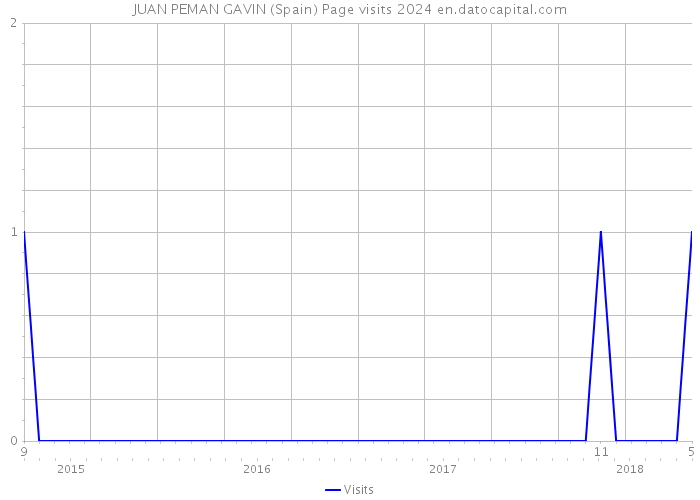JUAN PEMAN GAVIN (Spain) Page visits 2024 