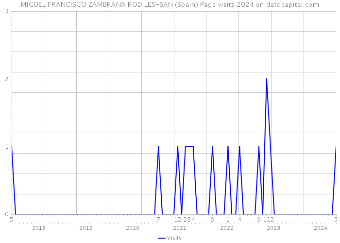 MIGUEL FRANCISCO ZAMBRANA RODILES-SAN (Spain) Page visits 2024 