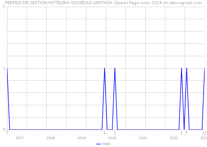 PERFEJO DE GESTION HOTELERA SOCIEDAD LIMITADA (Spain) Page visits 2024 