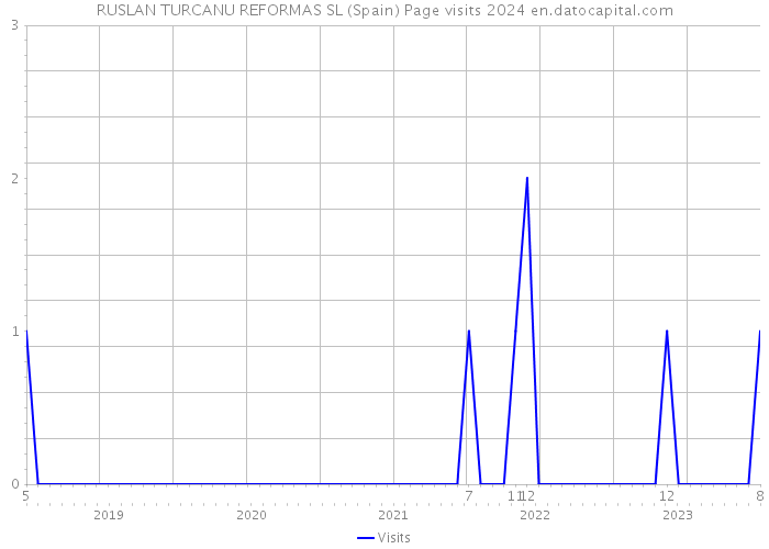 RUSLAN TURCANU REFORMAS SL (Spain) Page visits 2024 