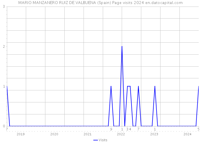 MARIO MANZANERO RUIZ DE VALBUENA (Spain) Page visits 2024 