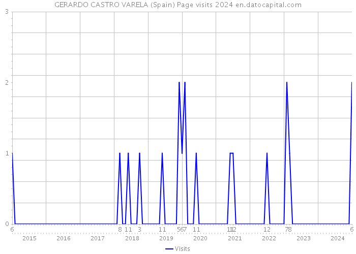 GERARDO CASTRO VARELA (Spain) Page visits 2024 