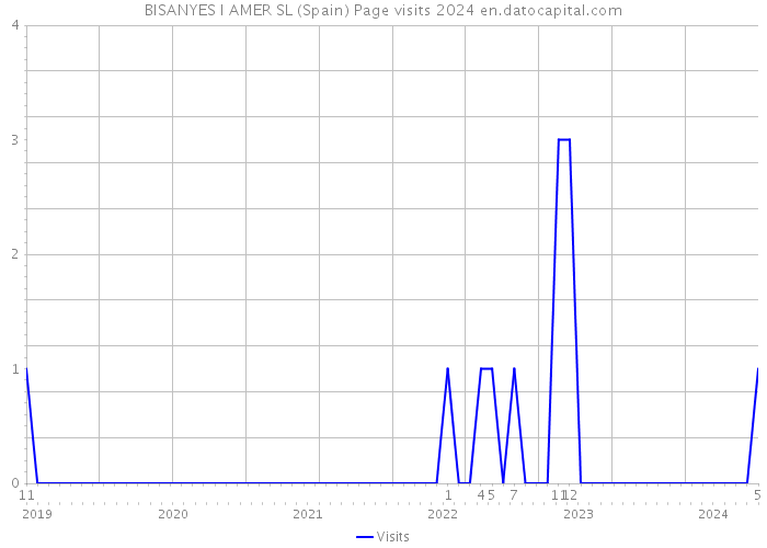BISANYES I AMER SL (Spain) Page visits 2024 