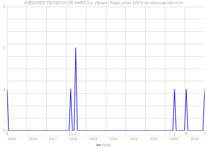 ASESORES TECNICOS DE AMES S.L. (Spain) Page visits 2024 