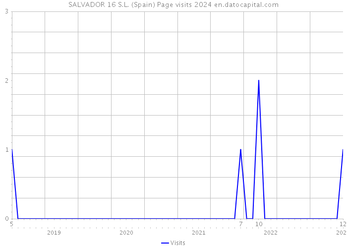 SALVADOR 16 S.L. (Spain) Page visits 2024 
