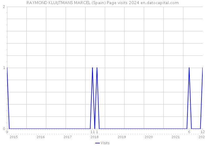 RAYMOND KLUIJTMANS MARCEL (Spain) Page visits 2024 