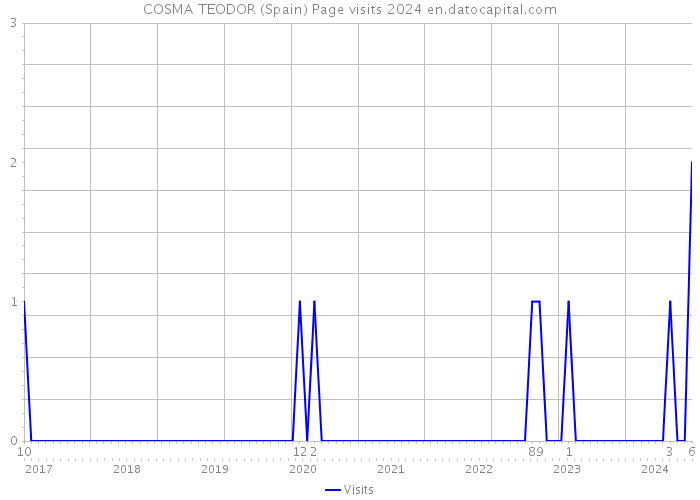 COSMA TEODOR (Spain) Page visits 2024 