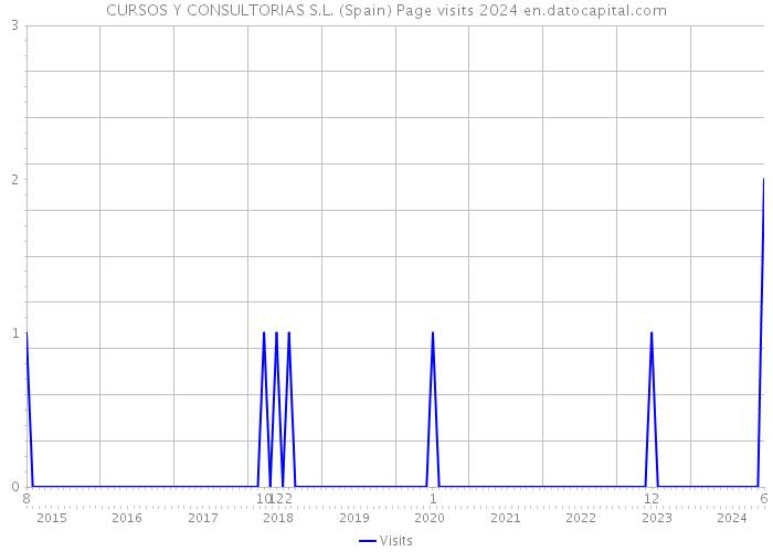 CURSOS Y CONSULTORIAS S.L. (Spain) Page visits 2024 