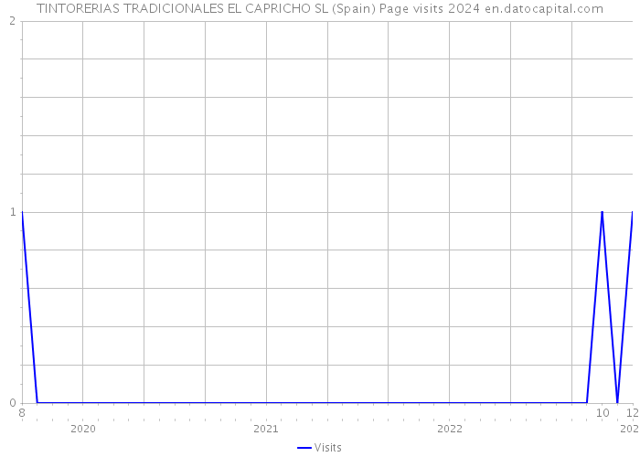 TINTORERIAS TRADICIONALES EL CAPRICHO SL (Spain) Page visits 2024 