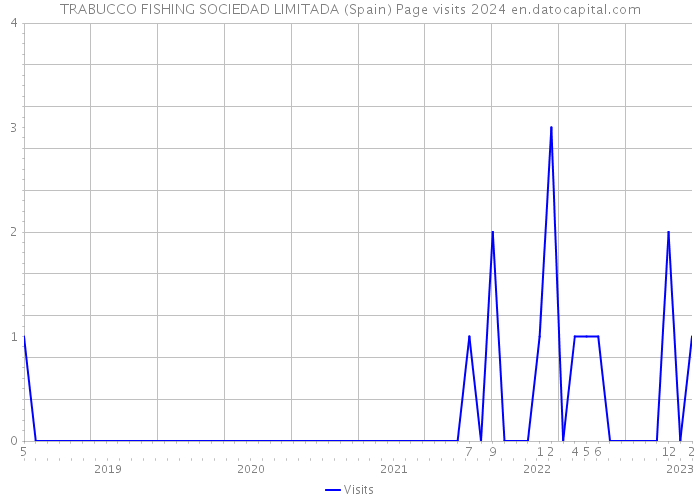 TRABUCCO FISHING SOCIEDAD LIMITADA (Spain) Page visits 2024 