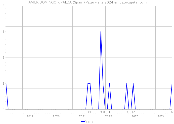 JAVIER DOMINGO RIPALDA (Spain) Page visits 2024 