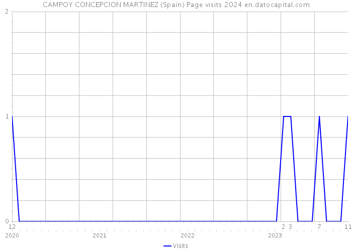 CAMPOY CONCEPCION MARTINEZ (Spain) Page visits 2024 