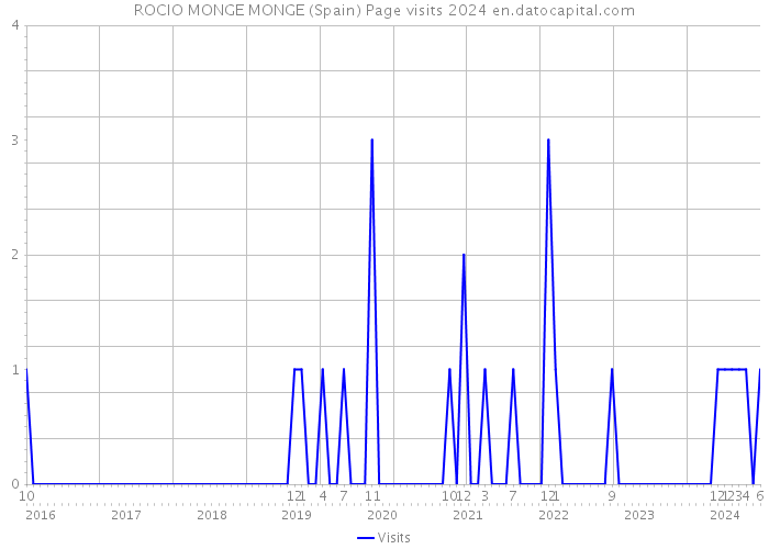 ROCIO MONGE MONGE (Spain) Page visits 2024 