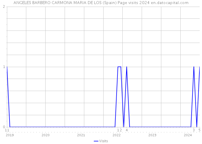 ANGELES BARBERO CARMONA MARIA DE LOS (Spain) Page visits 2024 