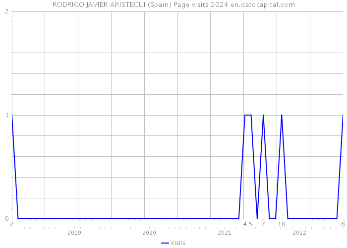 RODRIGO JAVIER ARISTEGUI (Spain) Page visits 2024 