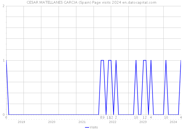 CESAR MATELLANES GARCIA (Spain) Page visits 2024 