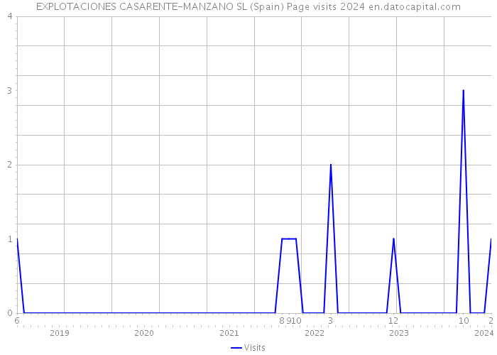 EXPLOTACIONES CASARENTE-MANZANO SL (Spain) Page visits 2024 