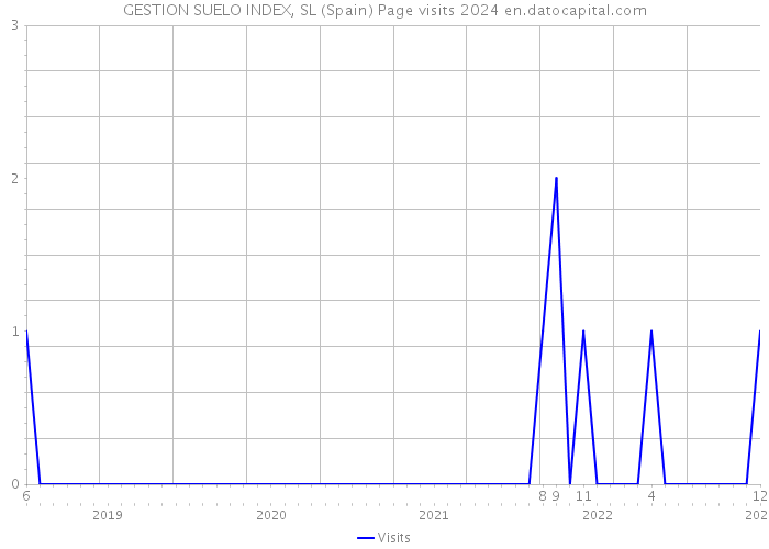 GESTION SUELO INDEX, SL (Spain) Page visits 2024 