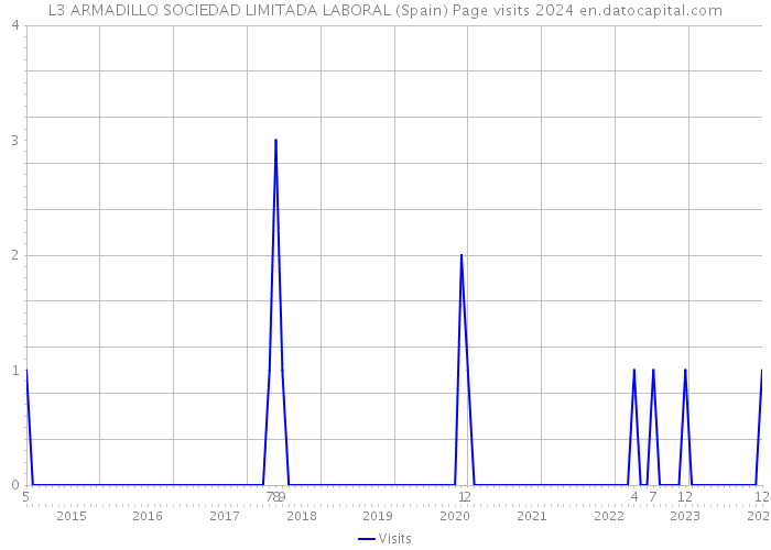 L3 ARMADILLO SOCIEDAD LIMITADA LABORAL (Spain) Page visits 2024 
