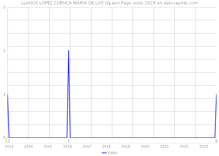LLANOS LOPEZ CUENCA MARIA DE LOS (Spain) Page visits 2024 