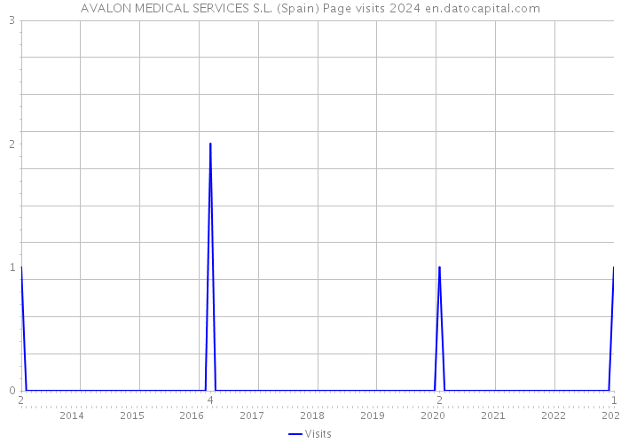 AVALON MEDICAL SERVICES S.L. (Spain) Page visits 2024 