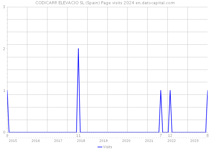 CODICARR ELEVACIO SL (Spain) Page visits 2024 