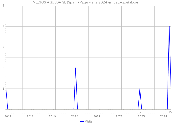 MEDIOS AGUEDA SL (Spain) Page visits 2024 