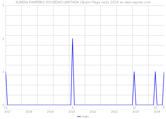 SURESA PAMPERO SOCIEDAD LIMITADA (Spain) Page visits 2024 