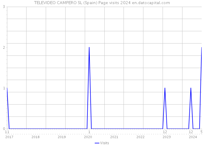 TELEVIDEO CAMPERO SL (Spain) Page visits 2024 