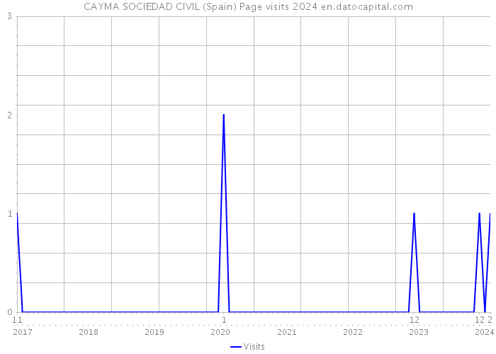 CAYMA SOCIEDAD CIVIL (Spain) Page visits 2024 