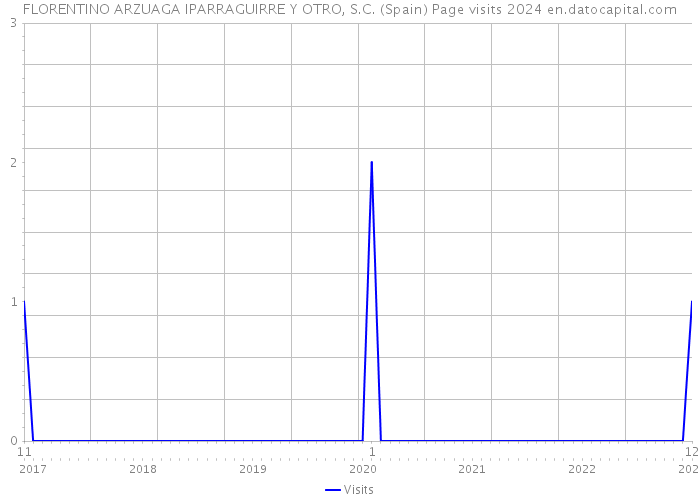 FLORENTINO ARZUAGA IPARRAGUIRRE Y OTRO, S.C. (Spain) Page visits 2024 