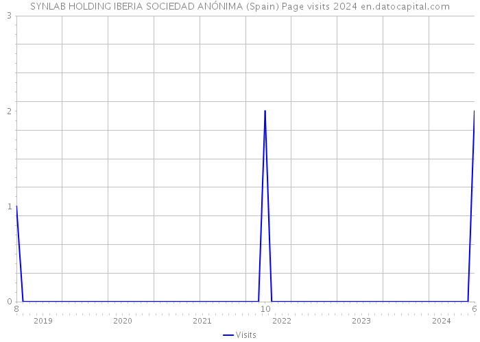 SYNLAB HOLDING IBERIA SOCIEDAD ANÓNIMA (Spain) Page visits 2024 