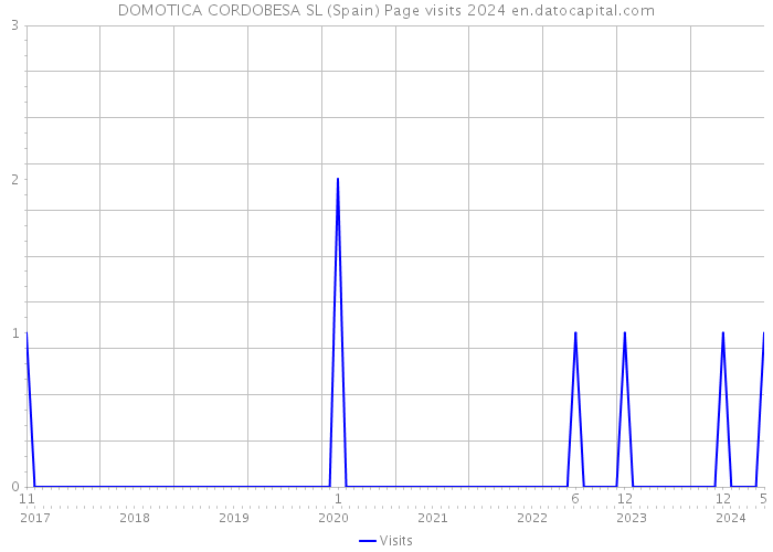 DOMOTICA CORDOBESA SL (Spain) Page visits 2024 
