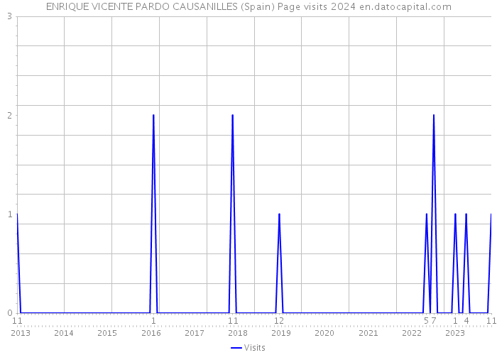 ENRIQUE VICENTE PARDO CAUSANILLES (Spain) Page visits 2024 