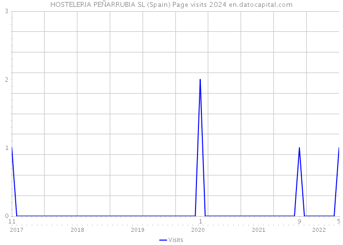 HOSTELERIA PEÑARRUBIA SL (Spain) Page visits 2024 