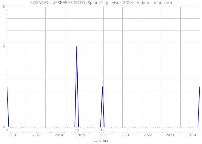 ROSARIO LUMBRERAS SOTO (Spain) Page visits 2024 