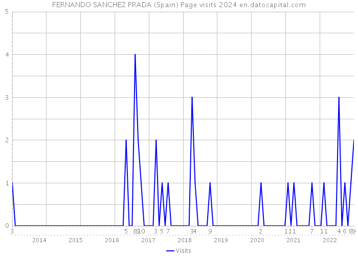 FERNANDO SANCHEZ PRADA (Spain) Page visits 2024 