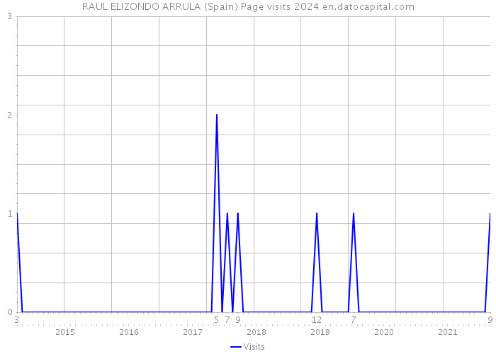 RAUL ELIZONDO ARRULA (Spain) Page visits 2024 