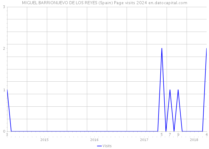 MIGUEL BARRIONUEVO DE LOS REYES (Spain) Page visits 2024 