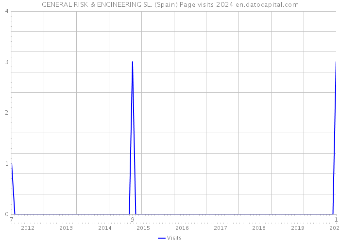 GENERAL RISK & ENGINEERING SL. (Spain) Page visits 2024 