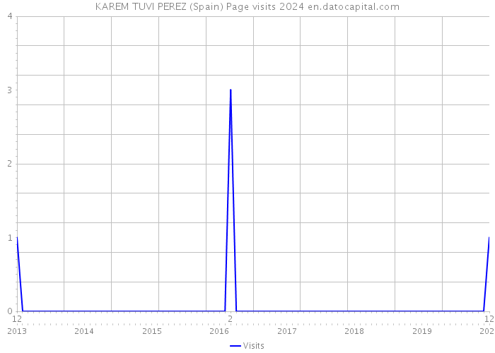 KAREM TUVI PEREZ (Spain) Page visits 2024 