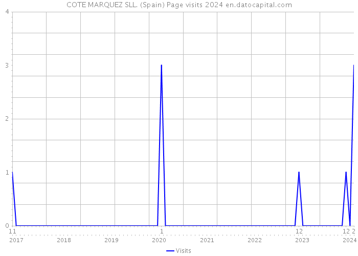 COTE MARQUEZ SLL. (Spain) Page visits 2024 