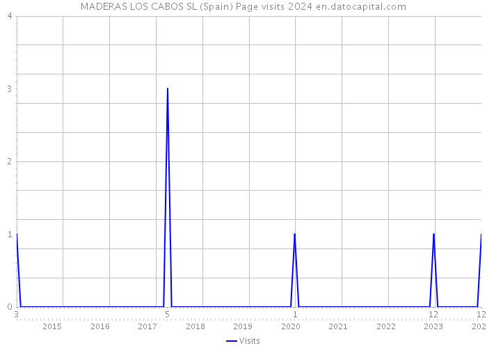 MADERAS LOS CABOS SL (Spain) Page visits 2024 