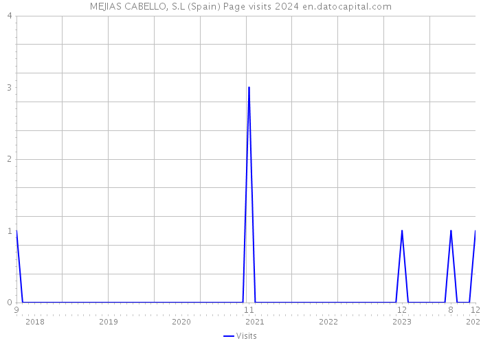 MEJIAS CABELLO, S.L (Spain) Page visits 2024 