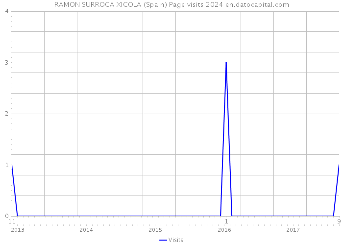 RAMON SURROCA XICOLA (Spain) Page visits 2024 