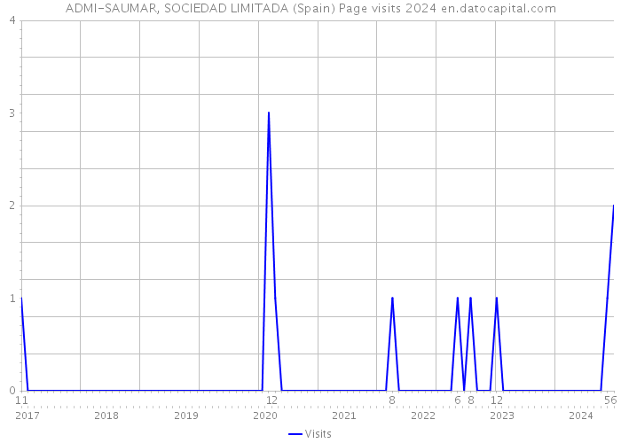 ADMI-SAUMAR, SOCIEDAD LIMITADA (Spain) Page visits 2024 